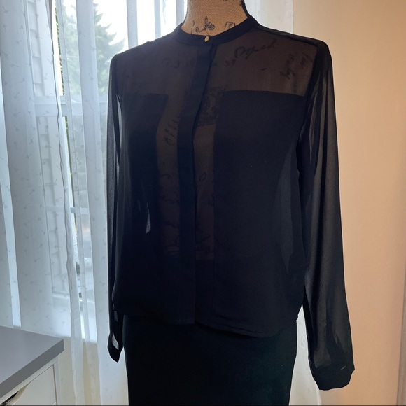 H&M black see-through blouse - Picture 2 of 9